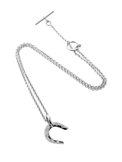 hermes horseshoe necklace